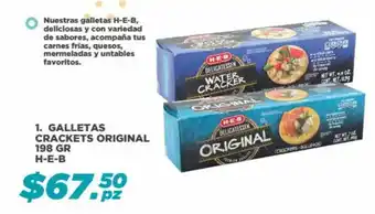 HEB Galletas Crackets Original 198g H-E-B oferta