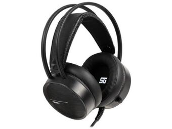 Audífonos gamer con micrófono vorago hs-502, 3.5mm, led rgb, color negro.