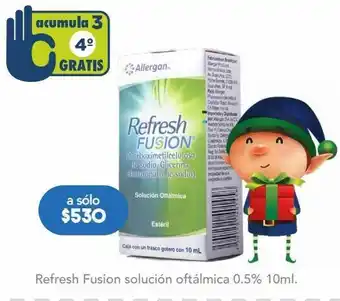 Refresh fusion solución oftálmica 0.5% 10ml.