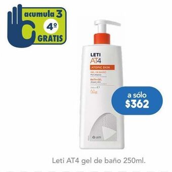 Leti at4 crema corporal tub c/200ml