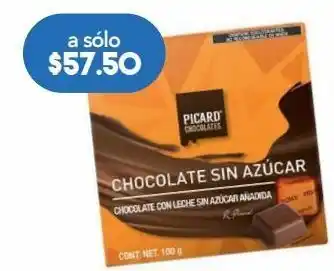 Chocolate sin azúcar picard