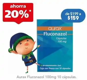 Fluconazol cap 100mg c/10 aurax