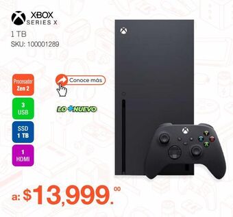 Consola xbox series x / 1 tb ssd / negro