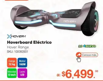 Hoverboard eléctrico hover range / gris