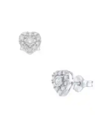 Joyerías Bizzarro Broqueles de oro blanco 14k con 25pts de diamante (si) (e-f) oferta