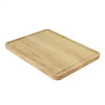 El Bodegón Tabla para picar grande kitchenaid hecha de madera de caucho con bordes ati escurrimiento oferta