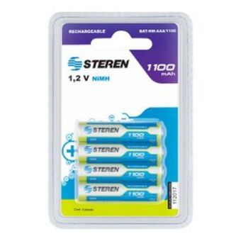 El Bodegón Paquete de 4 pilas steren recargables de alta capacidad "aaa" nimh 1100 mah oferta