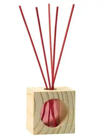 Difusor de vara cristalinas cuadrado rojo