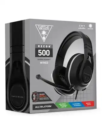 Audífonos gaming over-ear turtle beach recon 500 alámbrico con cancelación de ruido