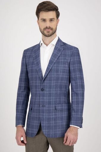 Robert's Saco sport roberts color azul regular fit oferta