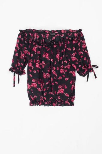 Santory Blusa con flores manga corta oferta