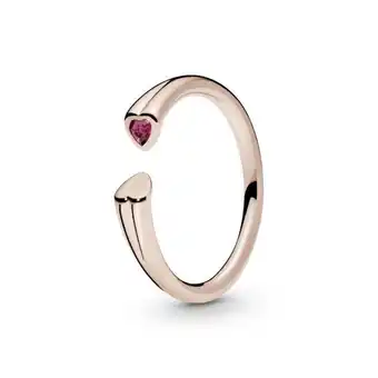 Pandora Anillo abierto corazones pulidos y relucientes oferta