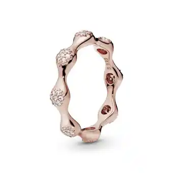 Pandora Anillo cápsulas de amor modernas de pavé recubrimiento en oro rosa de 14k oferta