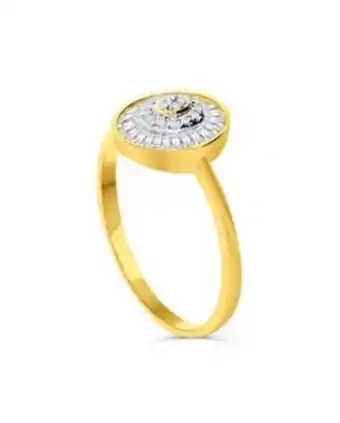 Joyerías Bizzarro Anillo de oro amarillo 14k con 27pts de diamante oferta