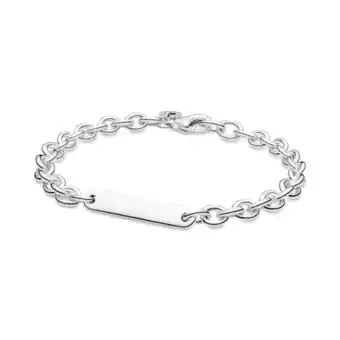 Brazalete de eslabones con barra
