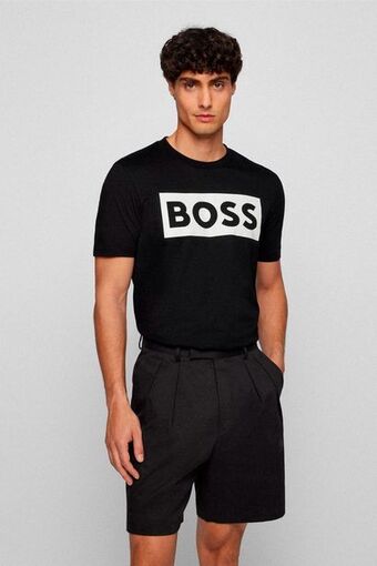 Robert's Playera boss color negro regular fit oferta