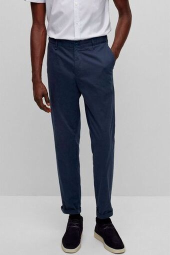 Robert's Pantalon casual boss color azul slim fit oferta