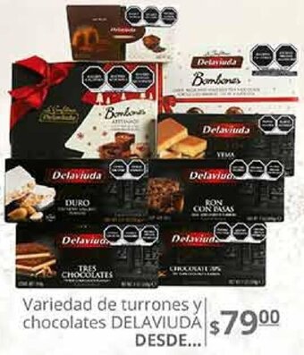 La Comer Variedad de Turrones y Chocolates Delaviuda oferta