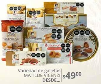 La Comer Variedad de Galletas Matilde Vicenzi oferta