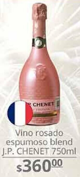 La Comer VIno Rosado Espumoso Blend J.P. Chenet 750ml oferta