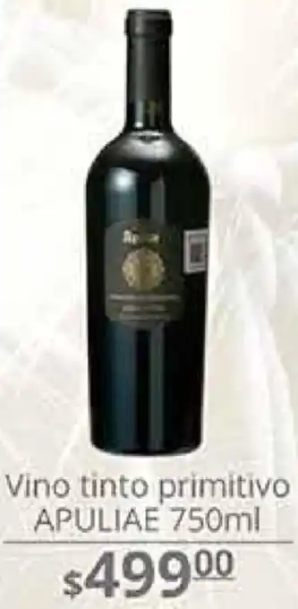 La Comer Vino Tinto Primitivo Apuliae 750ml oferta