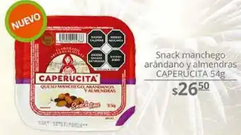 Snack Manchego Arándano y Almendras Caperucita 54g