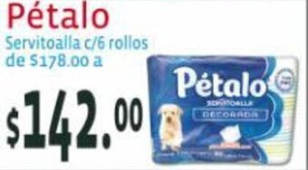 Pétalo Servitoalla c/6 pzas