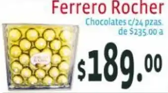 Ferrero Rocher Chocolates c/24 pzas