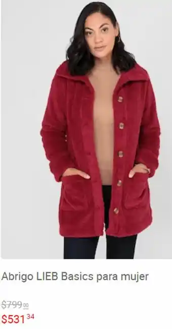 Abrigo Lieb Basics para Mujer