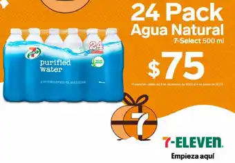 7-eleven Agua Natural 24 Pack 500ml oferta
