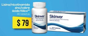 Lisina/Nicotinamida Zinc/Cobre Ácido Fólico 30 Tabletas