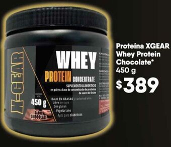 Farmacias Similares Proteina Xgear Whey Protein Chocolate 450g oferta