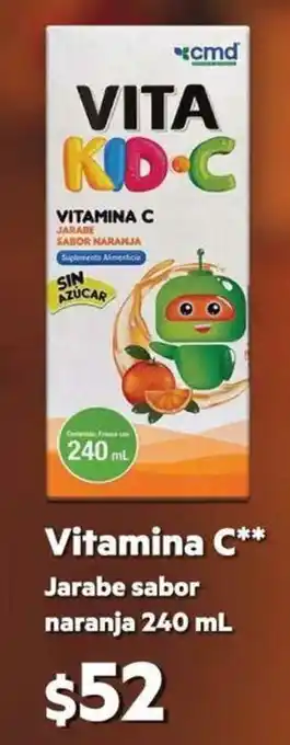 Farmacias Similares Vitamina C Jarade Sabor Naranja 240ml oferta