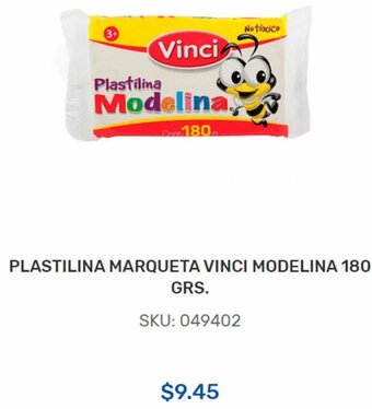 Plastilina Marqueta Vinci Modelina 180g