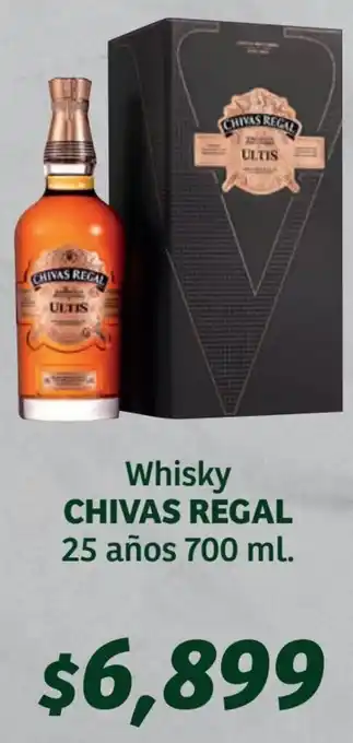 Soriana Híper Whisky Chivas Regal 25 Años 700ml oferta