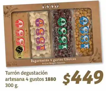 Turrón Degustación Artesana 4 Gustos 1880 300g