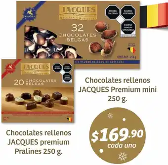 Soriana Híper Chocolates Rellenos Jacques Premium Pralines 250g oferta