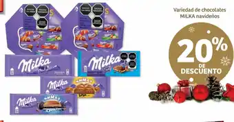 Soriana Híper Variedad de Chocolates Milka Navideños oferta