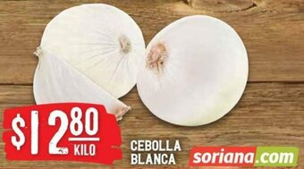 Soriana Híper Cebolla Blanca oferta