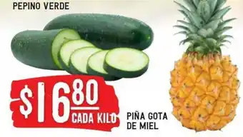 Soriana Híper Piña Gota De Miel , Pepino Verde oferta