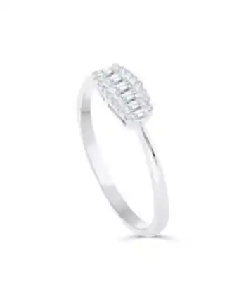 Joyerías Bizzarro Anillo de oro blanco 14k c/21 pts de diamante oferta