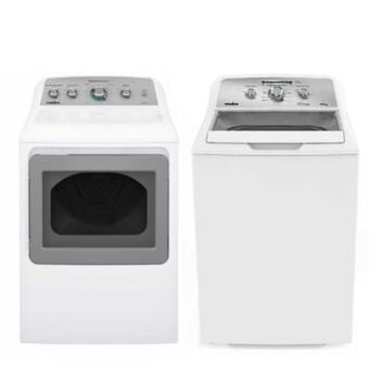 The Home Depot Combo mabe de lavadora 19 kg y secadora 20 kg blanco oferta