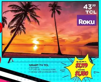 Famsa Smart TV TCL 43" oferta