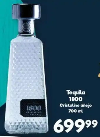 S-Mart Tequila 1800 Cristalino Añejo 700ml oferta