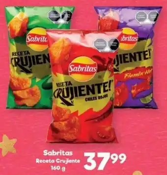 S-Mart Sabritas Receta Crujiente 160g oferta