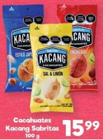 S-Mart Cacahuates Kacang Sabritas 100g oferta