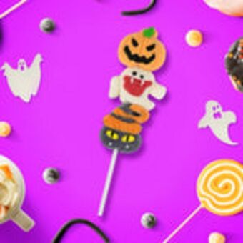 Paleta de malvavisco fantasma y calabaza 45 g