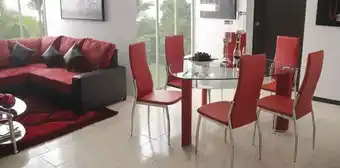 Muebles Dico Comedor triangular parker rojo oferta