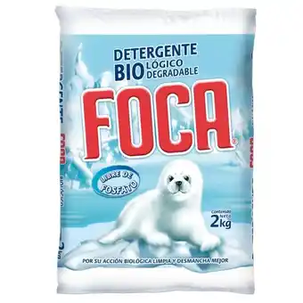 Alsuper Detergente en polvo sin fosfatos foca 2 kilogram oferta