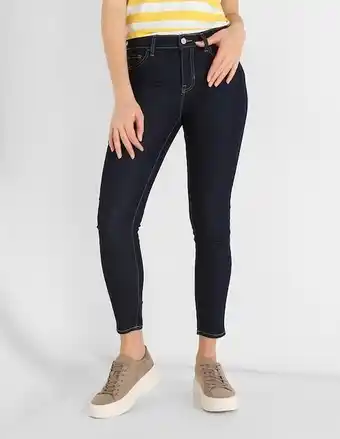 GAP Jeans skinny lavado obscuro corte cintura para mujer oferta
